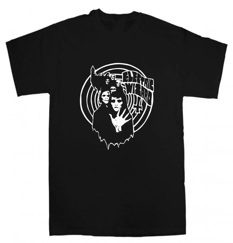 Винтажная футболка Electric Wizard Band Tour из плотного хлопка, черная, унисекс, полноразмерная BL459