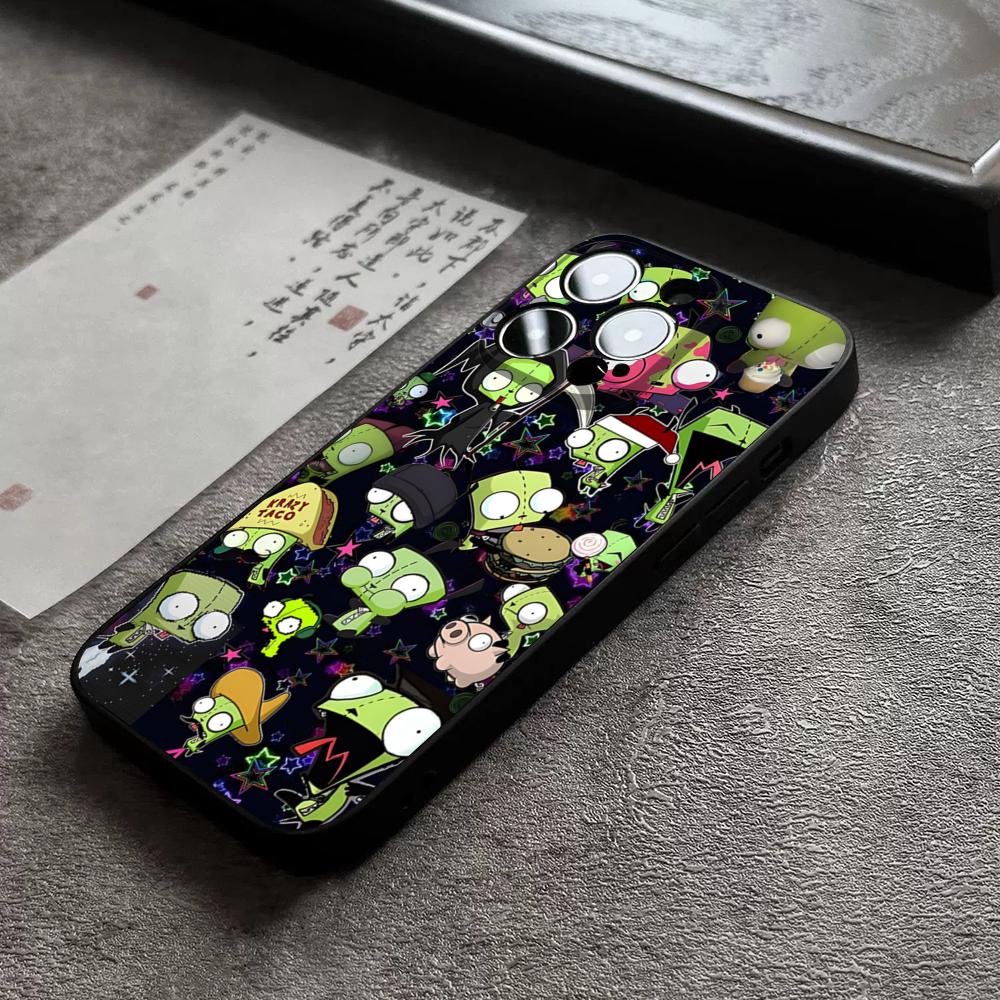 Чехол для телефона Invader Zim Для 17 Pro Max Для Iphone 14 16 Pro Max 12 15 11 13 Pro Xr X Xs 8 7 Plus Задняя крышка