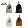 Versatile Woven Hanging Baskets 3PCS Cotton Rope Storage Basket, Wall-mounted Organizer Wall Mounted Basket Pouches, Boho Multi-functional Bag