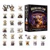 Cute Cow Party Supplies 3D Highland Advent Calendar 2026, Christmas Countdown with Theme Favors Farm Cattle Mini Figurines for Hanging Ornaments