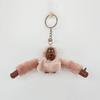 Attractive Cartoon Decorative Skin-touch Fur Monkey Key Chain Backpack Pendant for Handbag Orangutan Ring