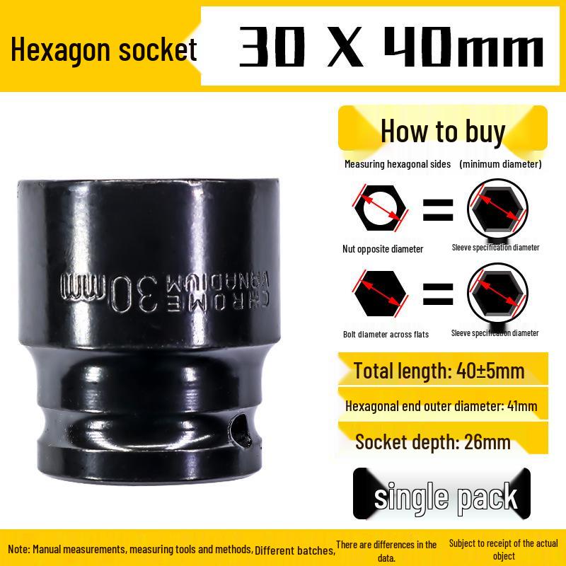 Набор торцевых головок для электроинструмента и пневмогайковёрта 1/2 шестигранный, 8-32 мм