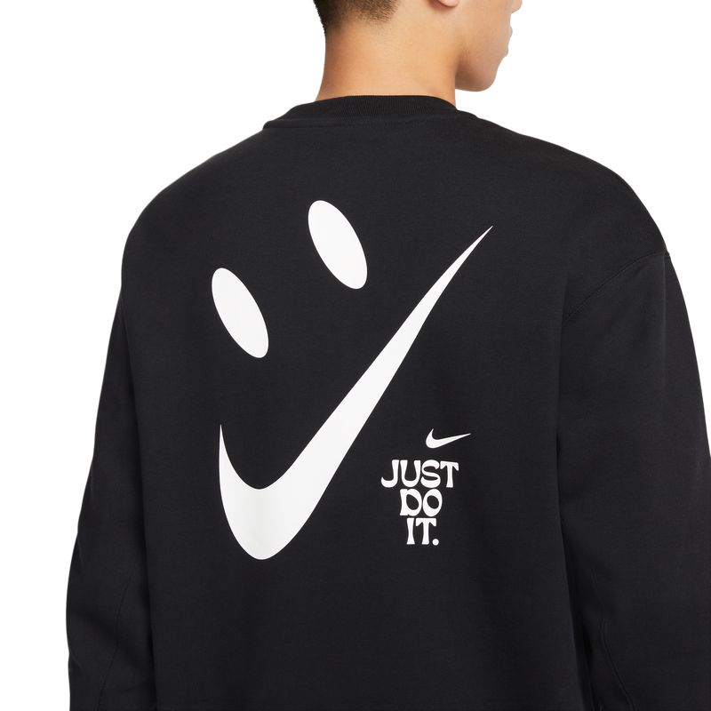Nike Sweatshirts Men's Black Crew Neck Thickened Regular FB8969-010