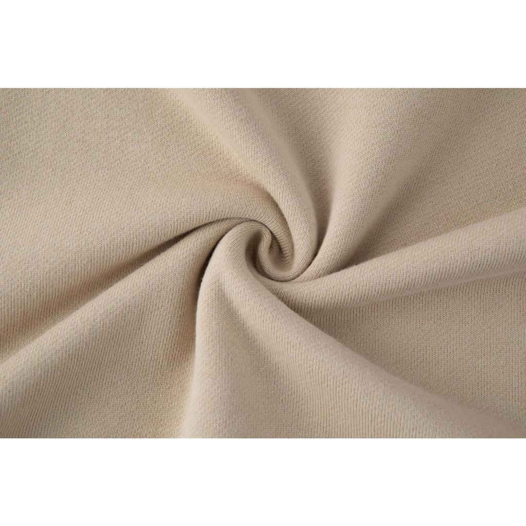 Cotton Women Solid Color Round Neck Long Sleeve Hoodie Sweatshirt Fashion Ladies Streetwear Slouch Pullover Jumper Tops