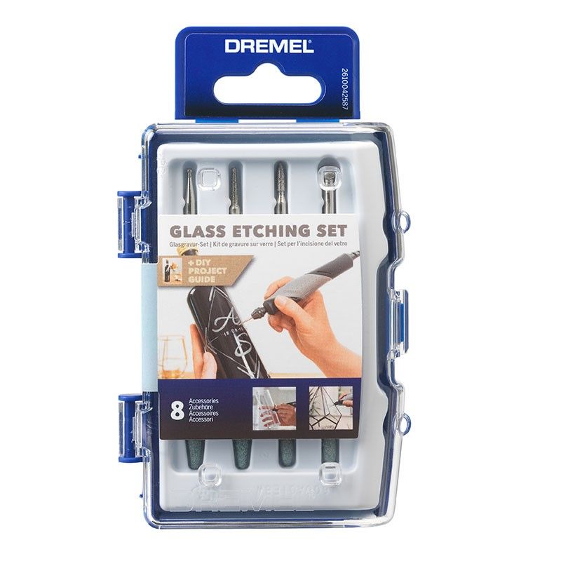Набор насадок для травления стекла Dremel 682, 8 насадок для вращающихся инструментов