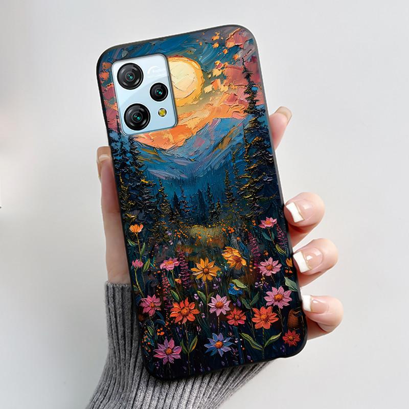 Для Blackview A53 Чехол Blackview A53 Pro Задняя крышка Роскошный Милый Любовь Кролик Забавный Черный ТПУ Мягкий Силикон Защитный Чехол для Телефона