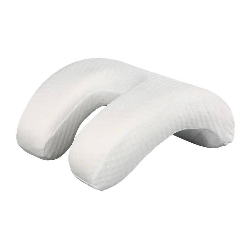 U-образная изогнутая ортопедическая подушка для сна, подушка для рук из пены Memeory, полые ортопедические изделия, подушка для шеи, дорожные боковые шпалы