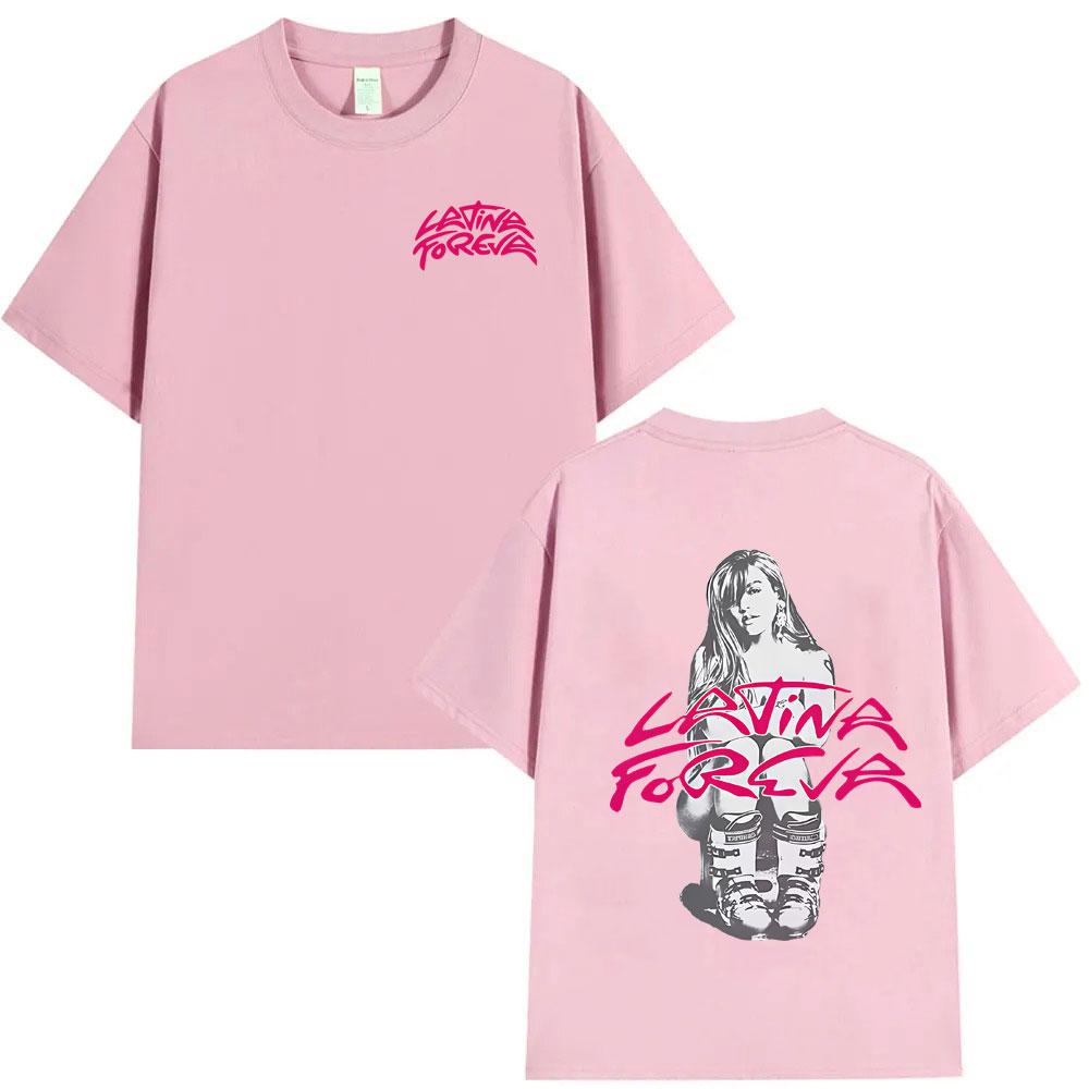 Karol G Tropicoqueta Latina Foreva 2025 Album Merch Tshirt Men Women Fashion Oversized Streetwear Male Summer Cotton T Shirts