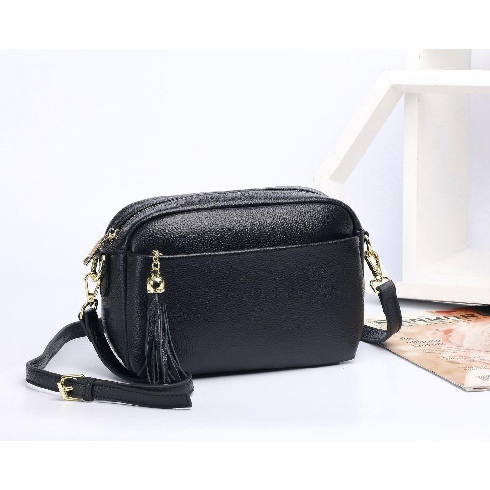 Niche Design Women's Bag Cowhide New Shoulder Crossbody Leather Women's Square Bag Handbag Soft Leather 100 Simple