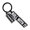 Oasis Roll With It Logo Keyring