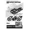 NICECNC For BMW R1250GS Adventure R 1250 GS 2019-2024 Wide Footpegs Footrests For BMW R1200GS Adventure R 1200 GS 2013-2018