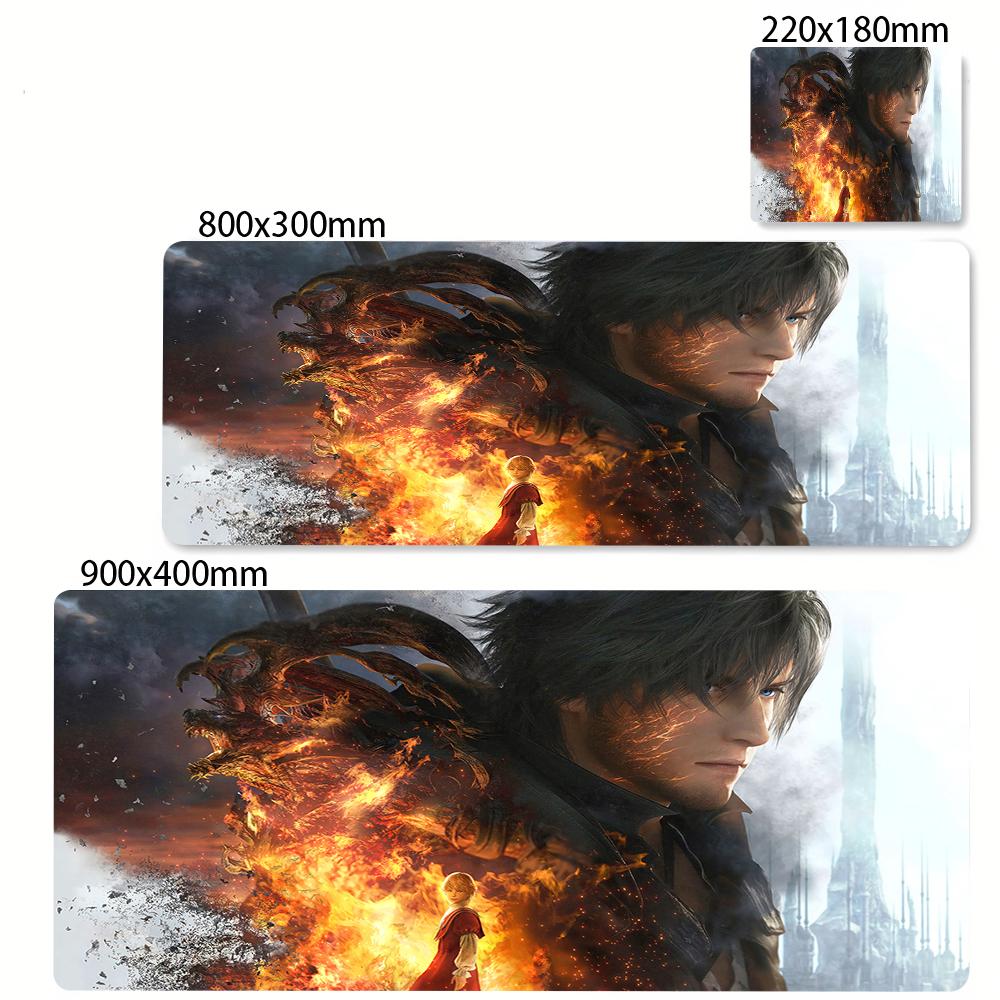 FINAL FANTASY VII Lockhart Large Mousepad XL Gaming Accessories Gamer Keyboard Rubber Desk Mat PC Accessories E-Sports Mouse Pad