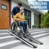 Adjustable Aluminum Ramps Portable Folding Threshold Wheelchair Ramp with Handbags Door Threshold Wheelchair Ramps for Doorways