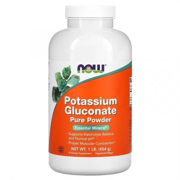 Now Foods - POTASSIUM GLUCONATE 270 mg., 454 g