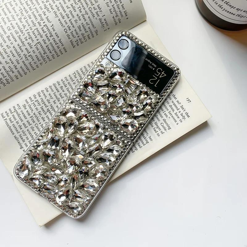Стиль Ins DIY Чехол Стразы Алмазный Камень Чехол для Телефона Для Motorola Razr 2024 2025 40 50 Moto Razr 40 Ultra 60 Ultra Роскошный Кристальный Чехол для Телефона