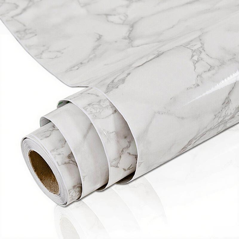 0,55 м водостойкая и грязеотталкивающая ПВХ наклейка для гостиной и кухни, обои под мрамор
