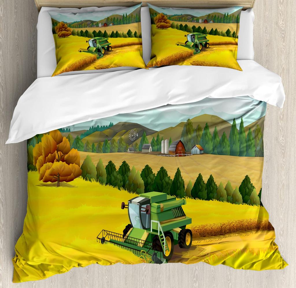 Harvest Duvet Cover Sets For Kids Teens Queen King Size Quilt Covers Lightweight Down 2 Pillowcases 1 Duvet Cover No Comforter