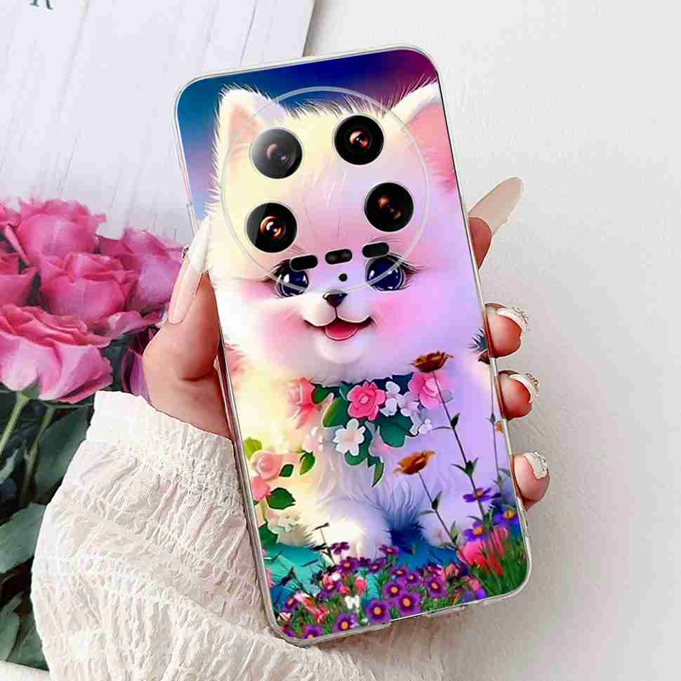 Case For Xiaomi 14 Ultra Butterfly Silicone Soft Phone Cover For Xiaomi Mi 14 Mi14 Ultra Shockproof Back Fundas Xiaomi 14Ultra