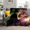 Magic witch And Friendship Blanket Flannel Blanket for bed, sofa, Camping, Hiking, Picnic Essentials, gift for family Fan gifts