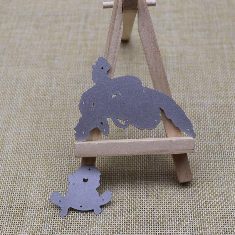 Курица Яйцо Тигр Металлические Штампы Для Скрапбукинга Ремесленные Штампы Для Трафаретов Тиснение Бумага Изготовление Крафтов