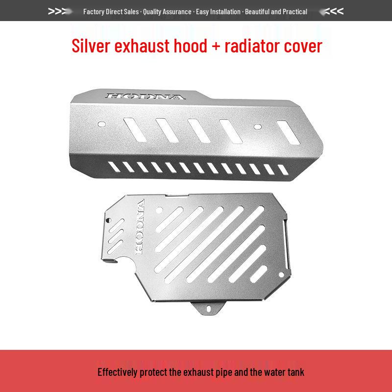 Compatible Accessories for Honda NS150XC: Front & Rear Bumpers, Exhaust & Radiator Covers