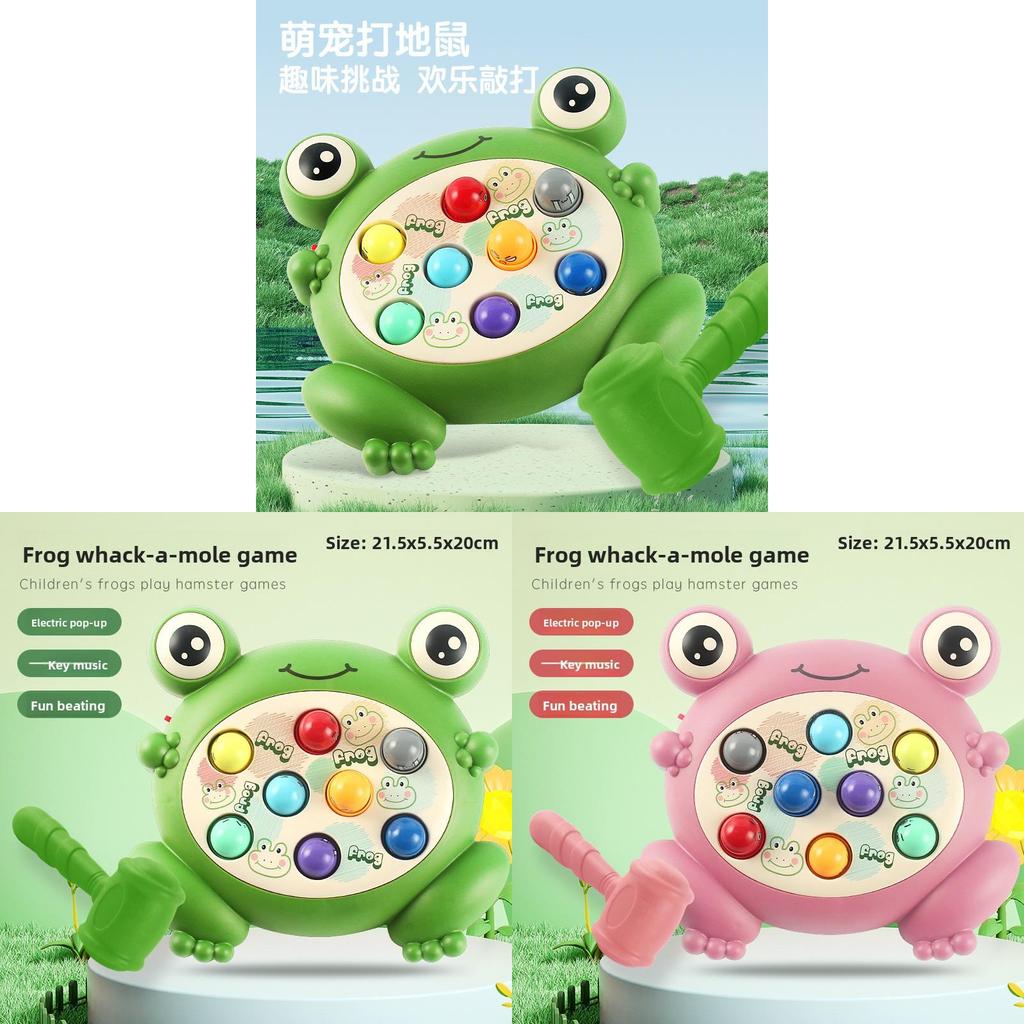 Childrens Touchactivated Frog Moles Whacking Game With Sound And Bright Colors For Learning