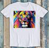 Banksy Rainbow Lion Graffiti Pop Art Painting Meme Funny Tee T Shirt M1454