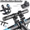 Bike Handlebar Extender with USB Charging Power Bank Bicycle Aluminum Alloy Bracket Clamp Extension Support Holder Rack Cycling Accessorie