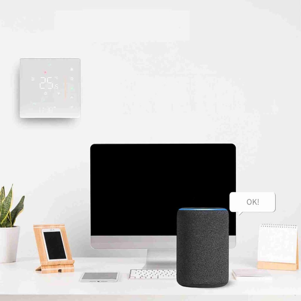 Умный термостат WiFi, регулятор температуры, еженедельное программирование, поддержка сенсорного управления, мобильное приложение, голосовое управление