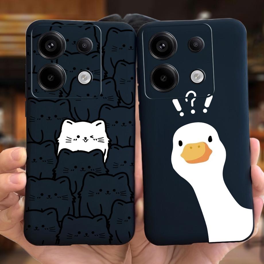 For Poco X6 Pro Case X6Pro Bumper TPU Silicone Soft Shockproof Back Cover for Xiaomi Poco X6 Pro Case Funda Jelly Fashion Print