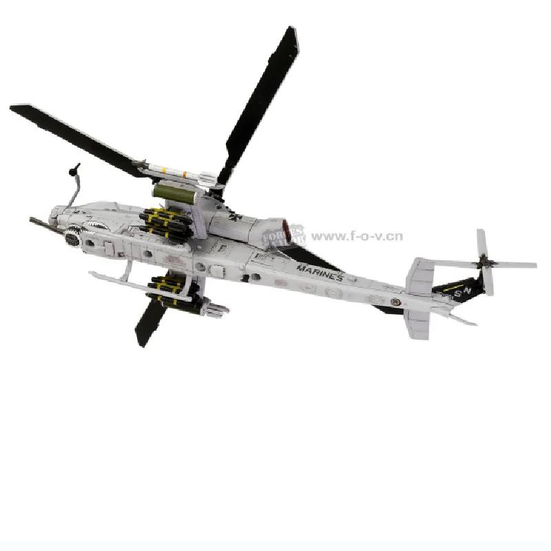 Масштаб 1/72 Американские вертолеты AH-1Z Viper Истребитель Металлические модели Коллекционные модели самолетов Металлические миниатюры Рождественский подарок Игрушки для мальчиков