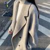 Women's Winter Baby Ostrich Wool Double-Sided Cashmere Coat Double-Breasted Coat