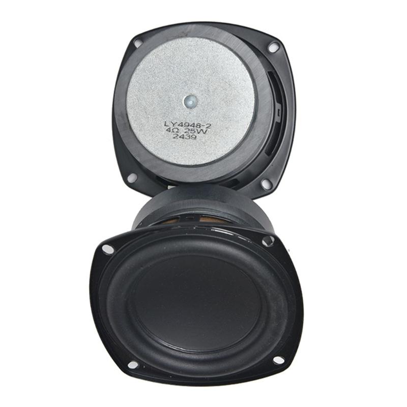 High Performances 4inch Rubber Edged Speaker Wide Frequency Ranges with 25W Power and IPX7 Waterproof Design