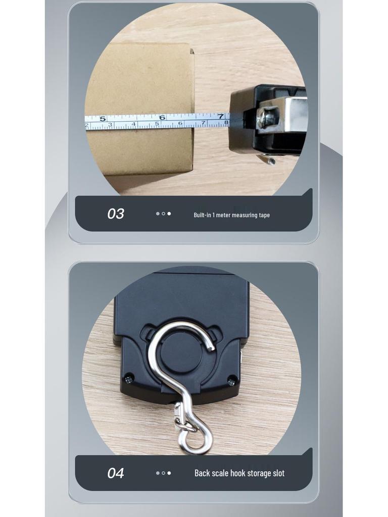 Портативные высокоточные электронные весы с рулеткой и пружинным подвесом