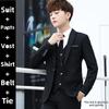 Men's Business Slim Fit Suit Jacket - Casual or Formal Wear for Groom & Groomsmen.