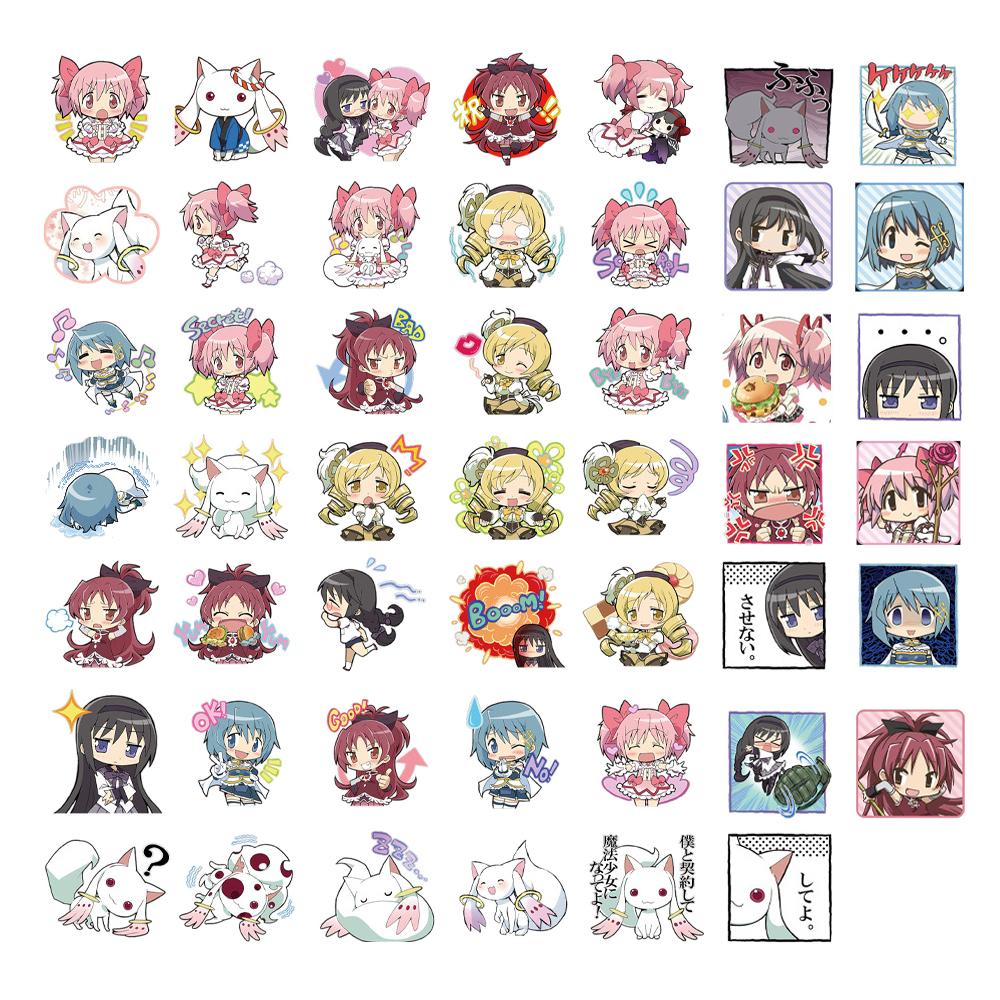 10/30/48 шт. Наклейки Аниме Puella Magi Madoka Magica Мультяшные Наклейки Игрушки DIY Наклейка для Украшения Ноутбука Телефона Автомобиля Водонепроницаемая