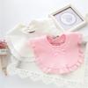 Baby Bibs For Girls 100% Cotton Newborn Princess Lace Bow Baby Bibs Cute Girls Boys Burp Cloth Infant Saliva Towels 0-2Y