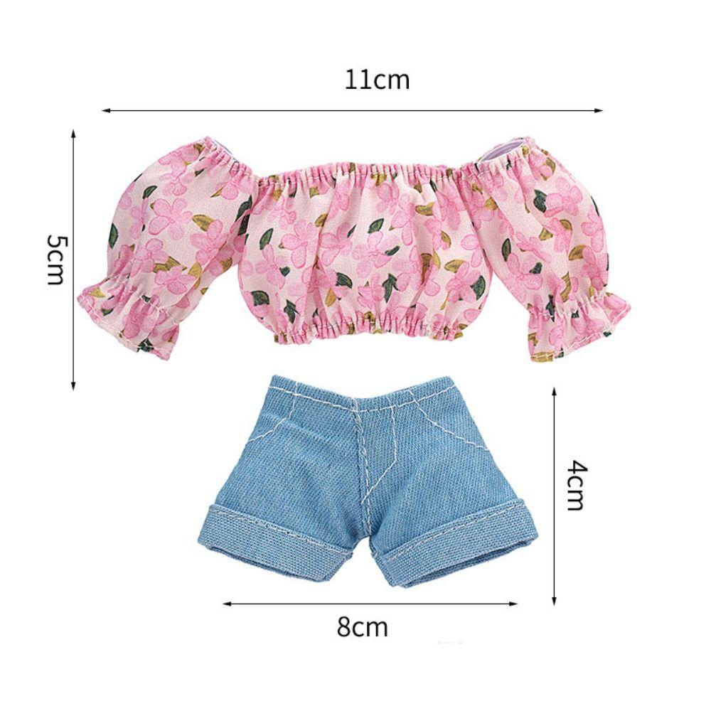Travel Style Doll Floral Shirt 30cm Doll Trousers for 1/6 BJD 28~30cm Dolls for 11.5" Dolls