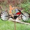 Animal Windmill Garden Metal Wind Spinner Bicycle Metal Wind Spinner Animal Motorcycle Windmill Home Garden Decoration
