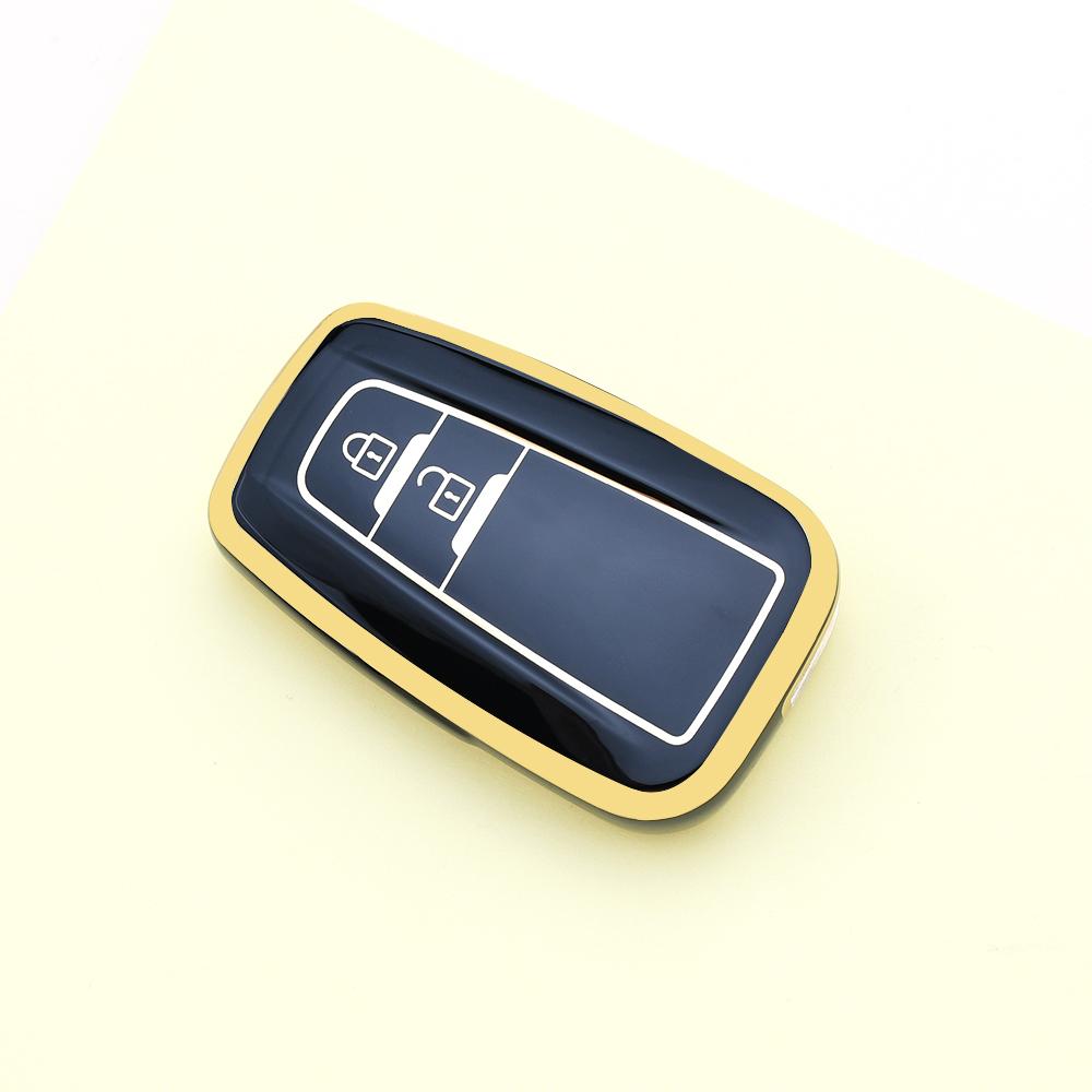 Tpu Auto Shell Fob Car Key Case Cover Keychain Accessories For Toyota Prius Camry Corolla Chr C-Hr Rav4 Land Cruiser Prado