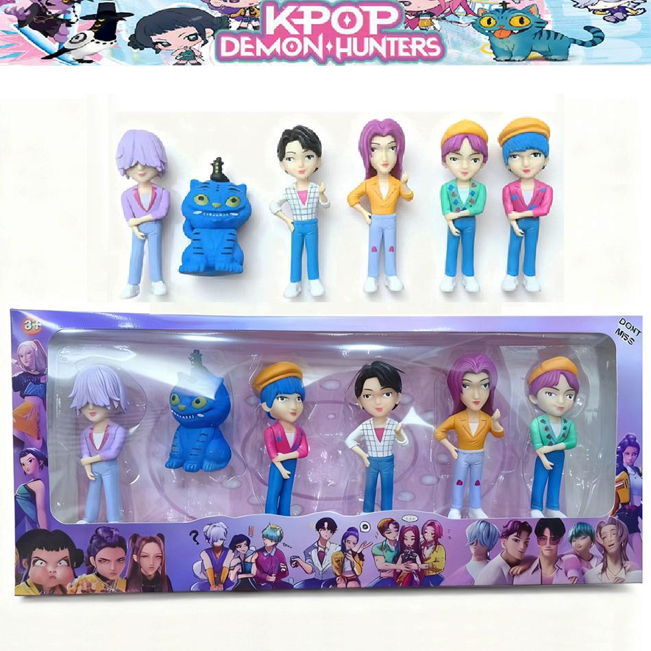 NEW Kpop Devil Hunter Saja Boys Anime Polyvinyl Chloride Character Collection Desktop Trinkets Childrens New Year Gift