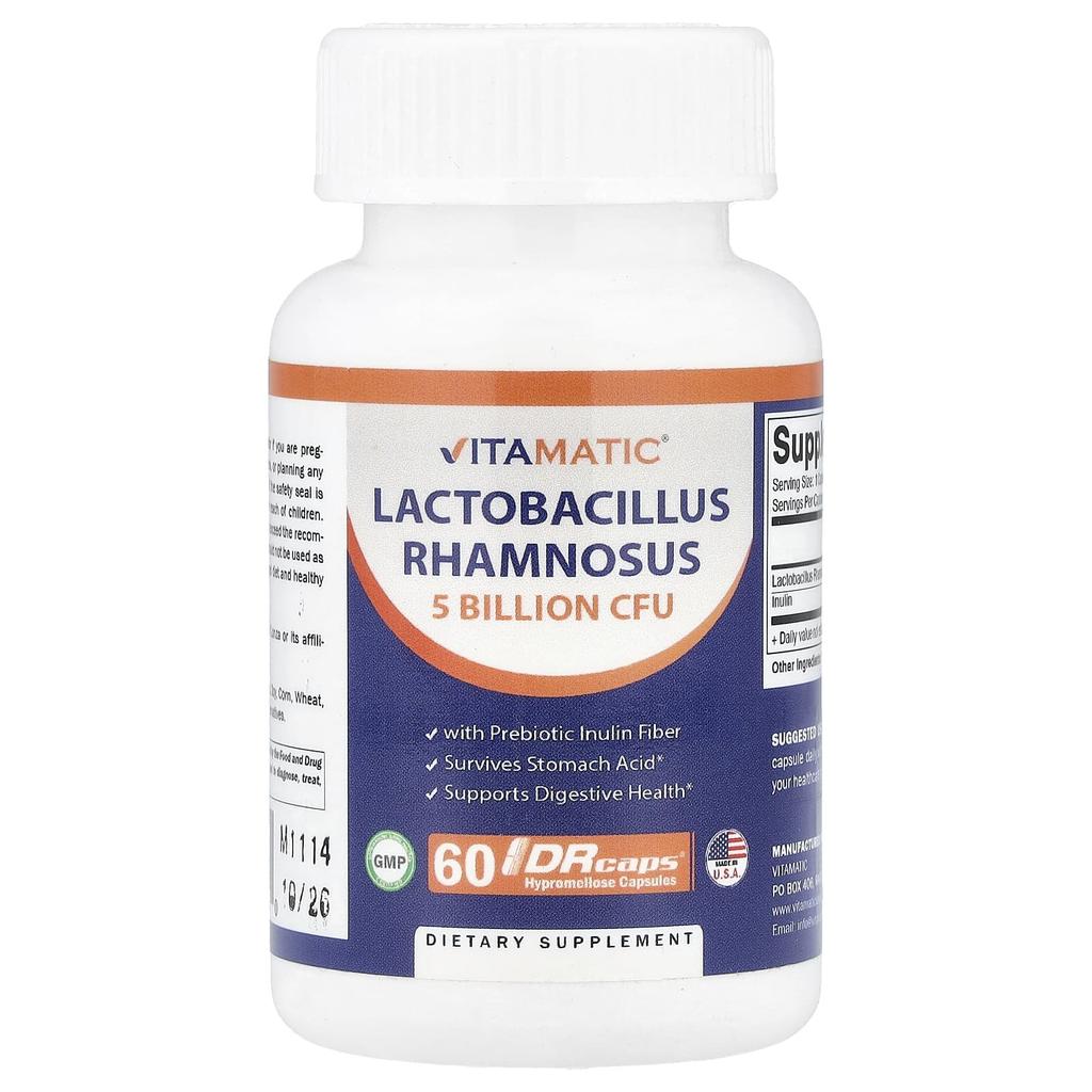 Vitamatic Lactobacillus Rhamnosus, 60 DRcaps® Hypromellose Capsules