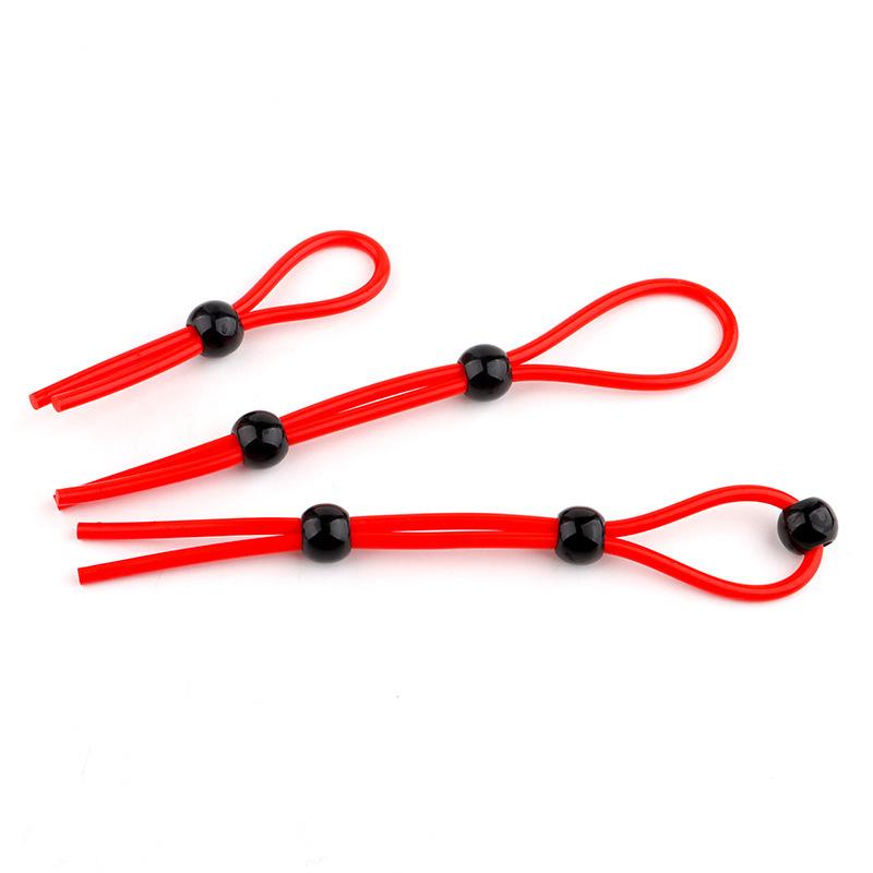 Adjustable Penis Ring Cock Rope Chastity Cage Ball Stretcher Cockring Sex Toys for Men Delay Ejaculation Adult Toy Mens Rings