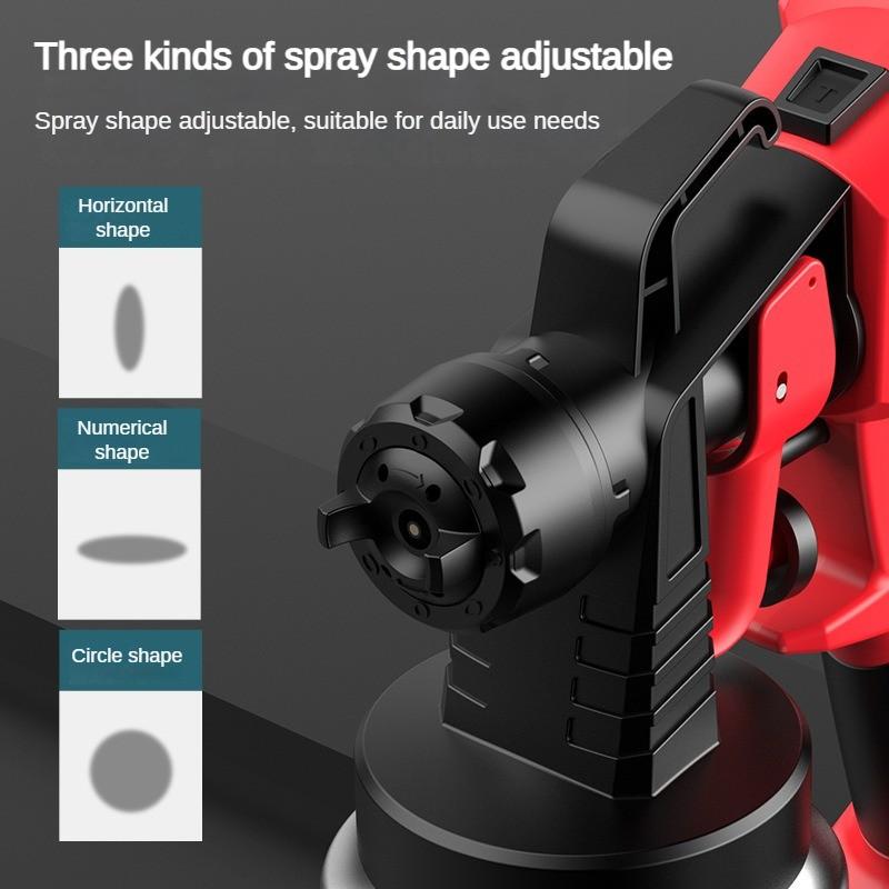 2600 Вт Аккумуляторный Электрический Краскопульт Бытовой Маленький Перезаряжаемый Распылитель Краски Высокомощный Инструмент для Покраски