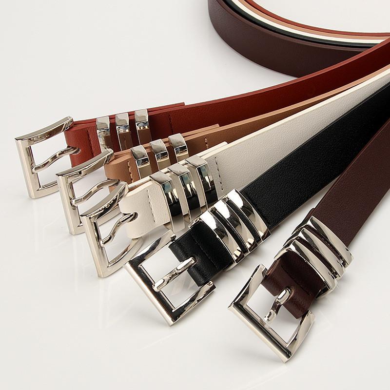 Fashion Faux Leather Belt For Women With Alloy Buckle Versatile For Daywear And Office