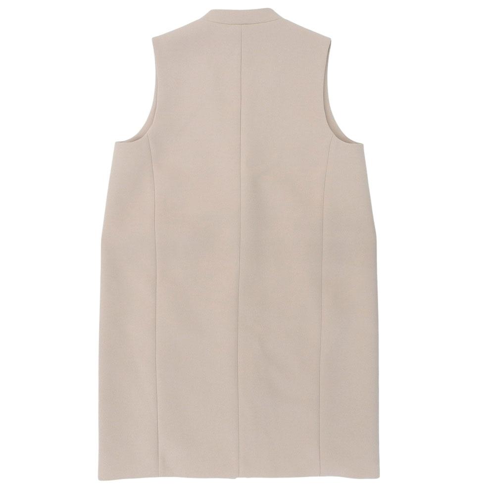 Mila Schoen Beautiful Long Gilet Coat for Women, Beige, Size 42 Coat 42 beigeUsed