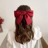 Oversized Bow Clip for Back of Head, Velvet Christmas Hair Claw, Large Hair Clips for Women, Elegant Bow Hair Accessories