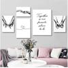 Скандинавская модная картина для пар, украшение комнаты для влюбленных, романтическая картина из рук в руки, черно-белая настенная живопись, печать плакатов