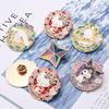 Adorable Cross-Border Cartoon Brooch for Men & Women - Trendy Metal Badge for Clothing & Bag Decoration