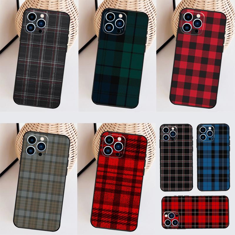 Чехол с узором "Буйволиная клетка" для iPhone 15 Pro Max 14 13 12 11 16 17 Pro Max mini 15 16 Plus 16e 17 Air Задняя крышка